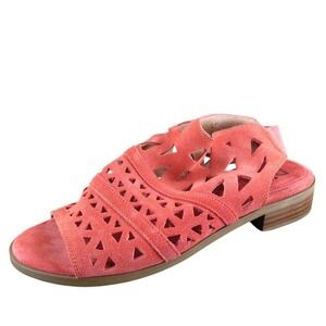 Diba Women's Dreamer Gladiator Orange Suede Sz‎ 9 Medium Gently Used 2025